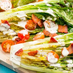 Grilled Romaine Vegan Caesar Wedges recipe