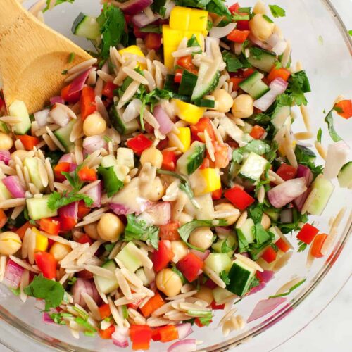 Rainbow Orzo Salad - Fresh Apron